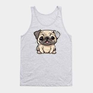 Cute pug puppy Tank Top